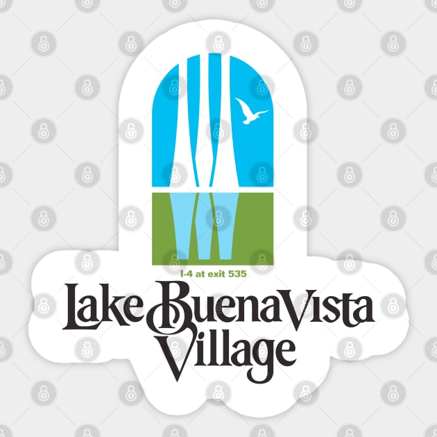 Lake Buena Vista Village Exit 535 Sticker by BurningSettlersCabin